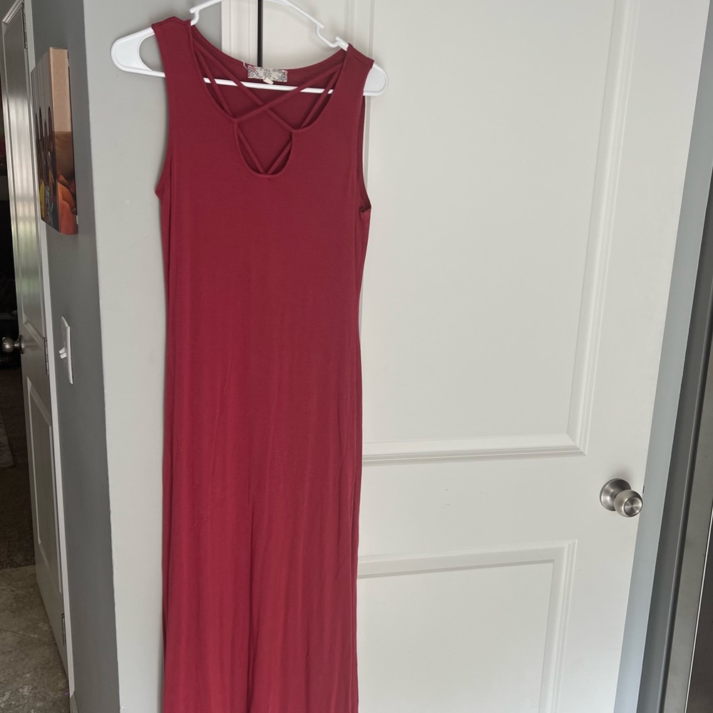 Bundle of medium and large dresses maxi midi junior size forever 21 mossimo etc - Picture 7 of 8